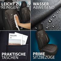 Sitzbezüge für Chevrolet Volt ab 2010-2019 in (Schwarz-Weiß) JOLT808