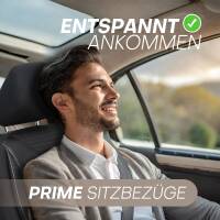 Sitzbezüge für Chevrolet Spark M300 M400 ab 2010 (Schwarz) HEST128 | Mit ABE