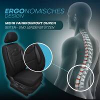 Sitzbezüge für Hyundai Tucson TL ab 2015-2020 (Schwarz) HEST128