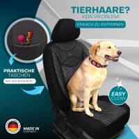Sitzbezüge für Seat Tarraco ab 2018 (Schwarz-Grau) HEST115 | Mit ABE