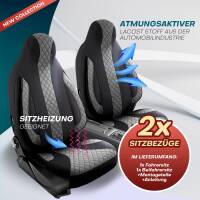 Pilot Sitzbezüge für Ford Edge 2 ab 2015 (Schwarz-Grau) ZARA401 | Mit ABE
