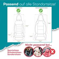 Sitzbezüge für BMW X5 E70 ab 2006-2013 (Schwarz) HEST128 | Mit ABE
