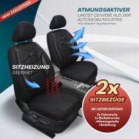Sitzbezüge für Mercedes C-Klasse W203 S203 ab 2000-2007 (Schwarz) HEST128 | Mit ABE