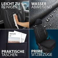 Sitzbezüge für Kia Optima 4 JF ab 2015-2018 (Schwarz) HEST128 | Mit ABE