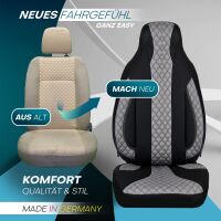Pilot Sitzbezüge für Lexus NX 1 ab 2014-2021 (Schwarz-Grau) ZARA401 | Mit ABE
