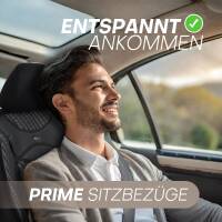 Sitzbezüge für Peugeot 4007 ab 2007-2012 (Schwarz-Grau) HEST115 | Mit ABE
