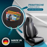 Pilot Sitzbezüge für Ford Tourneo Transit Connect 2FL ab 2018 (Schwarz-Grau) ZARA401