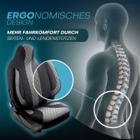 Pilot Sitzbezüge für Mercedes M Klasse W164 ab 2005-2011 (Schwarz-Grau) ZARA401 | Mit ABE