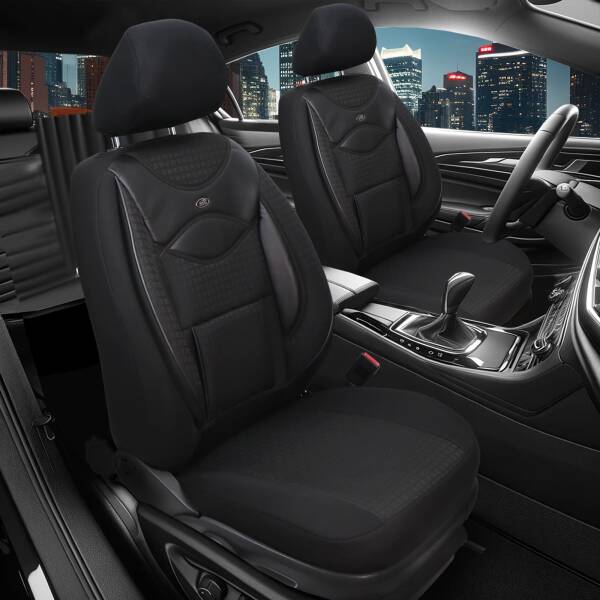 Sitzbezüge für Peugeot 508 2 ab 2018 (Schwarz) HEST128 | Mit ABE