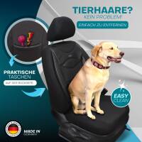 Sitzbezüge für Citroen DS4 ab 2011-2018 (Schwarz) HEST128 | Mit ABE