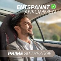Pilot Sitzbezüge für Mercedes GLS X166 ab 2012-2018 (Schwarz-Rot) ZARA402 | Mit ABE
