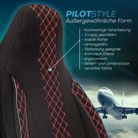 Pilot Sitzbezüge für Honda HR-V 3 ab 2021 (Schwarz-Rot) ZARA402