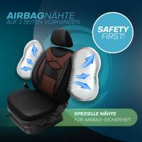 Sitzbezüge für Nissan Note 1 ab 2005-2013 (Schwarz-Braun) ARTE103