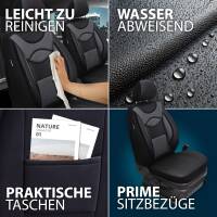 Sitzbezüge für Nissan Note 1 ab 2005-2013 (Schwarz-Grau) ARTE101