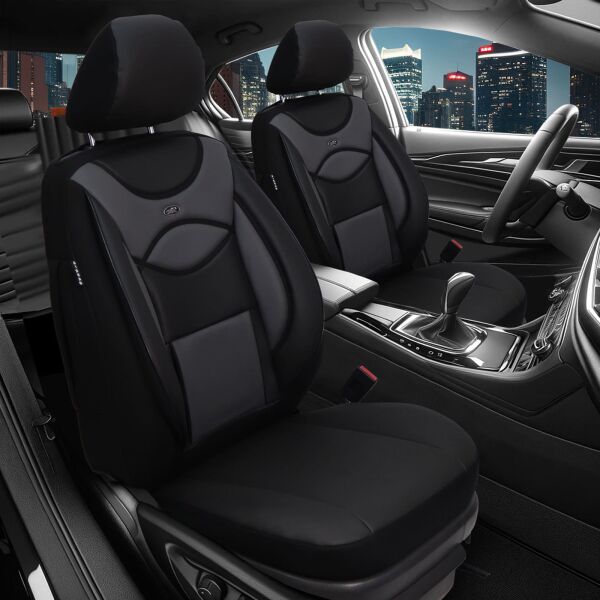 Sitzbezüge für Toyota Yaris 3 ab 2010-2020 (Schwarz-Grau) ARTE101