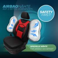 Sitzbezüge für Skoda Superb 3 Typ 3V ab 2019 (Schwarz-Rot) ARTE102