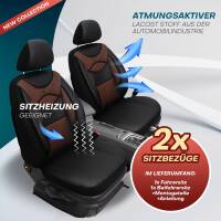 Sitzbezüge für VW Taigo ab 2021 (Schwarz-Braun) ARTE103 | Mit ABE