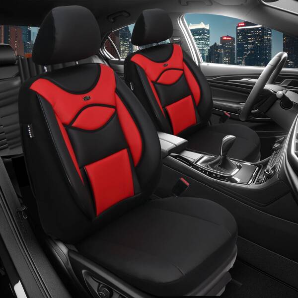 Sitzbezüge für BMW X3 E83 ab 2003-2010 (Schwarz-Rot) ARTE102