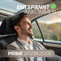 Sitzbezüge für Infiniti QX70 ab 2009-2018 (Schwarz-Grau) ARTE101 | Mit ABE