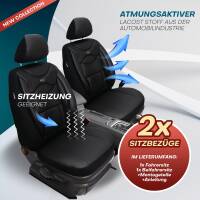 Sitzbezüge für Renault Master 2 ab 1997-2010 (Schwarz) ARTE104 | Mit ABE