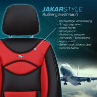 Sitzbezüge für Hyundai Tucson NX4 ab 2020 (Schwarz-Rot) ARTE102