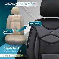 Sitzbezüge für Ssangyong Musso 2 ab 2018 (Schwarz-Grau) ARTE101