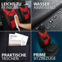 Sitzbezüge für Skoda Roomster ab 2006-2015 (Schwarz-Rot) ARTE102