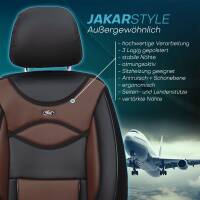 Sitzbezüge für Audi Q5 8R ab 2008-2016 (Schwarz-Braun) ARTE103 | Mit ABE