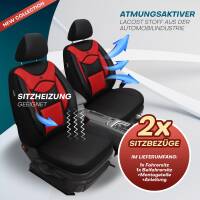 Sitzbezüge für Mercedes GLE C292 ab 2015 (Schwarz-Rot) ARTE102 | Mit ABE