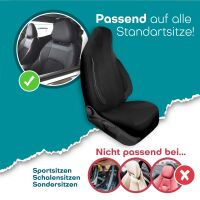 Pilot Sitzbezüge für SAAB 9-5 1 ab 1997-2020 (Schwarz) ZARA403