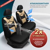 Sitzbezüge für Mercedes EQV 447 ab 2020 (Schwarz- Beige) ARTE107