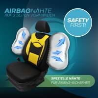 Sitzbezüge für Citroen Grand / C4 Spacetourer ab 2016 (Schwarz-Gelb) ARTE105 | Mit ABE