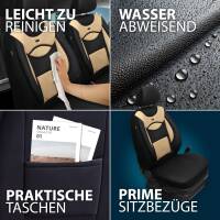 Sitzbezüge für Kia Sorento 2 XM ab 2009-2015 (Schwarz- Beige) ARTE107 | Mit ABE