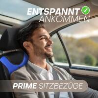 Sitzbezüge für Toyota Avensis T22 ab 1998-2002 (Schwarz-Blau) ARTE106 | Mit ABE