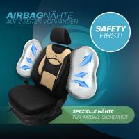 Sitzbezüge für Mercedes EQA H243 ab 2021 (Schwarz- Beige) ARTE107 | Mit ABE