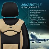 Sitzbezüge für Chevrolet Orlando ab 2010-2018 (Schwarz- Beige) ARTE107