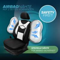 Sitzbezüge für Opel Meriva A ab 2003-2010 (Schwarz-Weiß) ARTE108 | Mit ABE