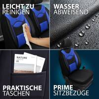 Sitzbezüge für Infiniti QX70 ab 2009-2018 (Schwarz-Blau) ARTE106