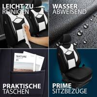 Sitzbezüge für Chevrolet Nubira ab 2004-2010 (Schwarz-Weiß) ARTE108