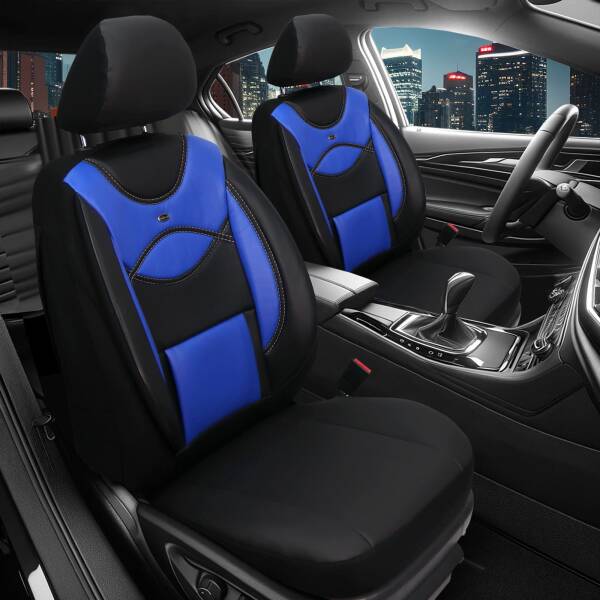 Sitzbezüge für Citroen C3 2 ab 2009-2017 (Schwarz-Blau) ARTE106