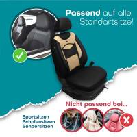 Sitzbezüge für Subaru XV 1 ab 2012-2018 (Schwarz- Beige) ARTE107 | Mit ABE