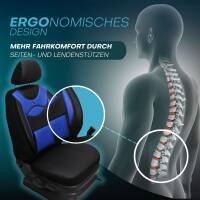 Sitzbezüge für BMW 3er F30 & F31 ab 2011-2019 (Schwarz-Blau) ARTE106 | Mit ABE