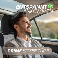 Sitzbezüge für Chevrolet Spark M300 M400 ab 2010 (Schwarz-Grau) ATHN101 | Mit ABE