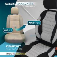 Sitzbezüge für Ford S-Max 1 ab 2006-2014 (Schwarz-Grau) ATHN101 | Mit ABE