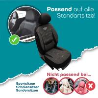 Sitzbezüge für Kia Sorento 3 UM ab 2015-2020 (Schwarz) ATHN304 | Mit ABE