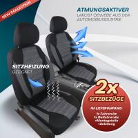 Sitzbezüge für Citroen DS3 ab 2010-2019 (Schwarz) ATHN104 | Mit ABE