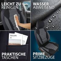 Sitzbezüge für Mercedes GLA X156 ab 2014-2019 (Schwarz) ATHN104 | Mit ABE
