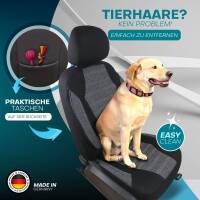 Sitzbezüge für Mercedes GLA X156 ab 2014-2019 (Schwarz) ATHN104 | Mit ABE