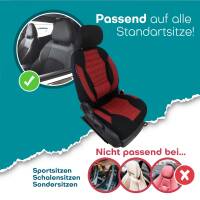 Sitzbezüge für Audi A7 C7 ab 2010-2018 (Schwarz-Rot) ATHN102 | Mit ABE