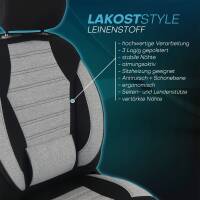 Sitzbezüge für Toyota Proace Verso Kasten 2 ab 2016 (Schwarz-Grau) ATHN101 | Mit ABE